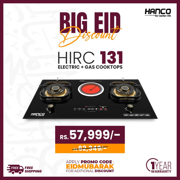 Electric + Gas Cooktops -HIRC-131