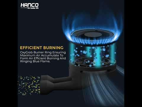 Hanco Hanco Model 606 EPS 3-Burner Frosted Glass Hob